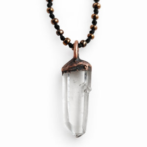 April Birthstone – Clear Quartz Necklace